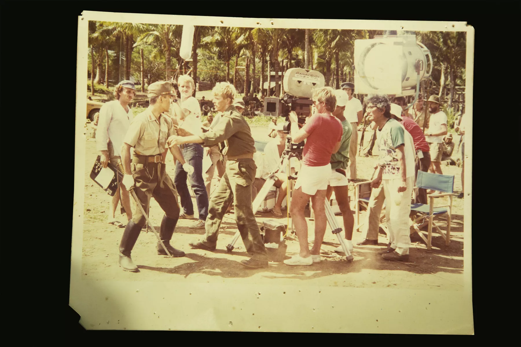 On set of Merry Christmas Mr lawrence 1980s